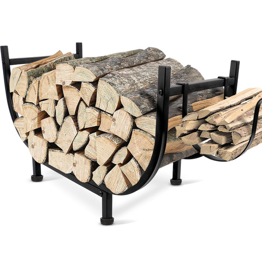 KORALAKIRI Firewood Rack Outdoor 30in, Indoor Firewood Storage and Firewood Rustproof Holder, Stable Log Holder and Fireplace Decor Organizer
