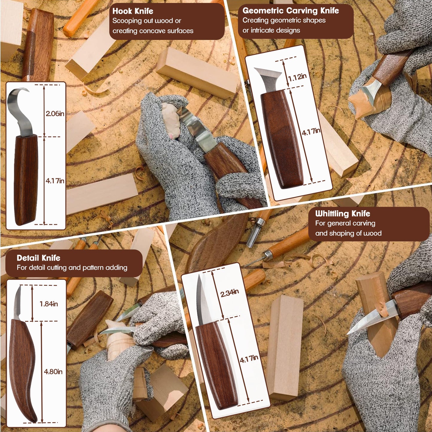 West Bay Wood Carving Kit, 27 Pcs Wood Carving Tools - Complete Whittling Kit with 9 Basswood Blocks 10 Carving Knives, DIY Hobbies for Adults Gifts for Men Women