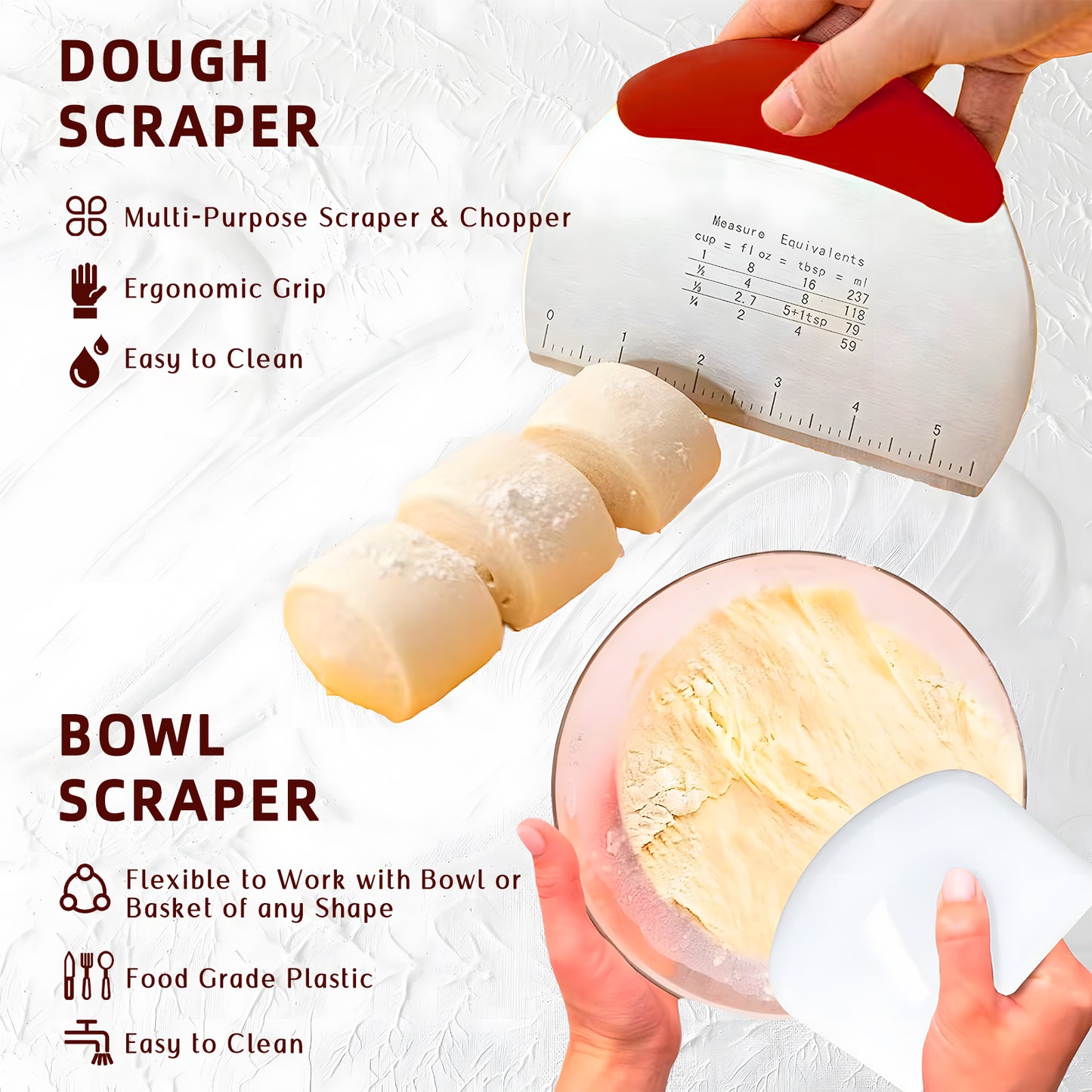 KORALAKIRI 16pcs Sourdough Starter Kit, 9'' Banneton Bread Proofing Basket Set with Glass Sourdough Starter Jar, Sourdough Bread Baking Supplies Tools for Bakers Women Wife
