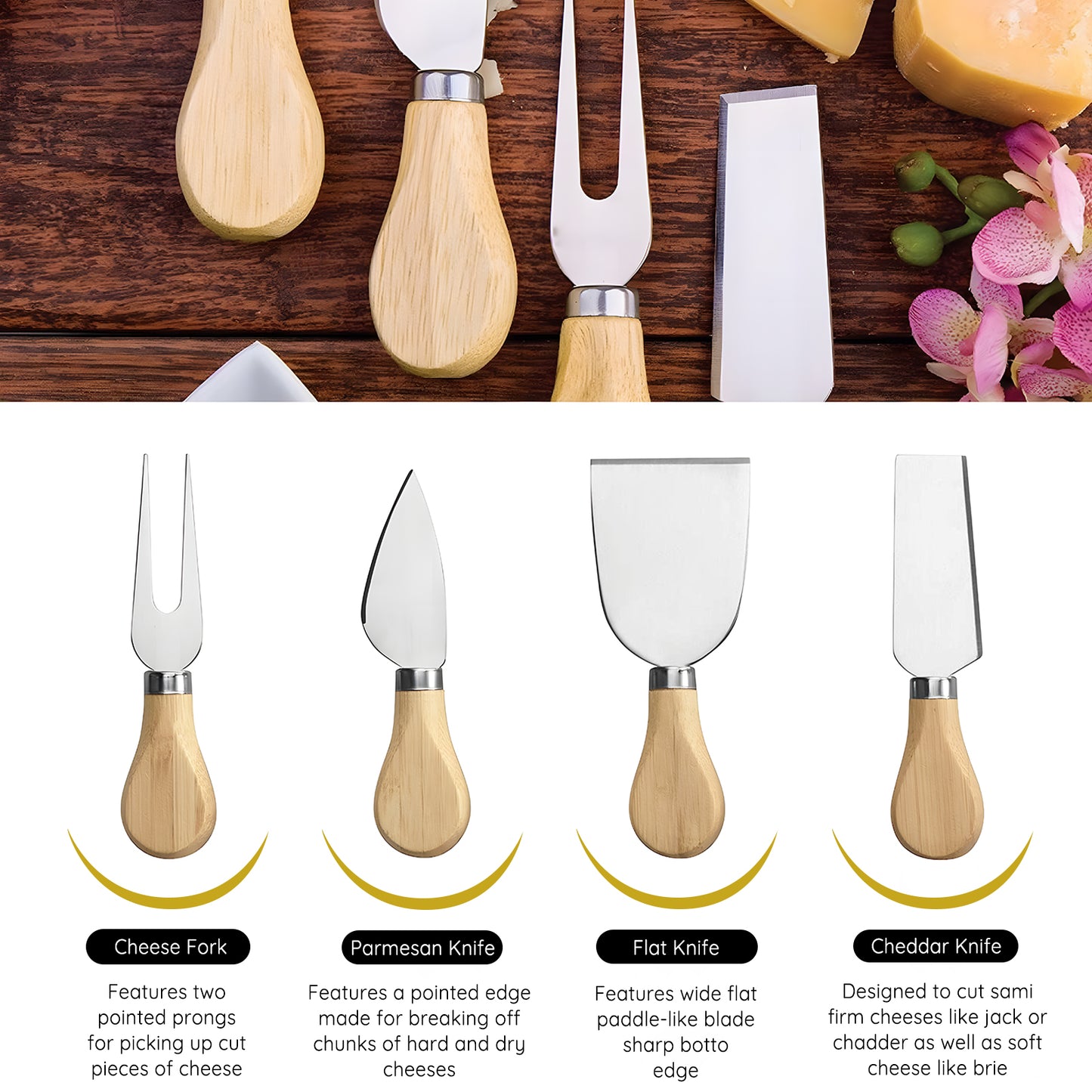 KORALAKIRI Charcuterie Board with Lid,11x14 Inch Large Bamboo Cheese Board Set with Handles,Reversible Serving Board for Cheese, Meats, Snacks and More