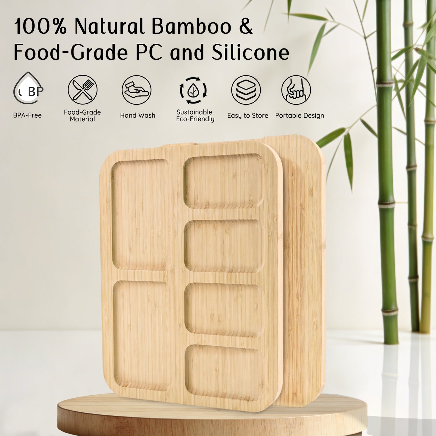 KORALAKIRI Charcuterie Board with Lid,11x14 Inch Large Bamboo Cheese Board Set with Handles,Reversible Serving Board for Cheese, Meats, Snacks and More