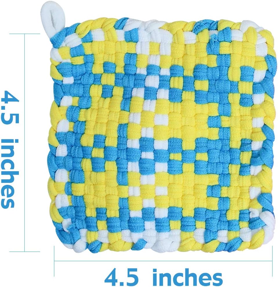 CandWuom Weaving Loom Kit Toys for Kids, Potholder Loops Crafts for Girls Ages 6 7 8 9 10 11 12, 7" Pot Holder Loom Knitting Kits and Gifts for Kids and Beginners