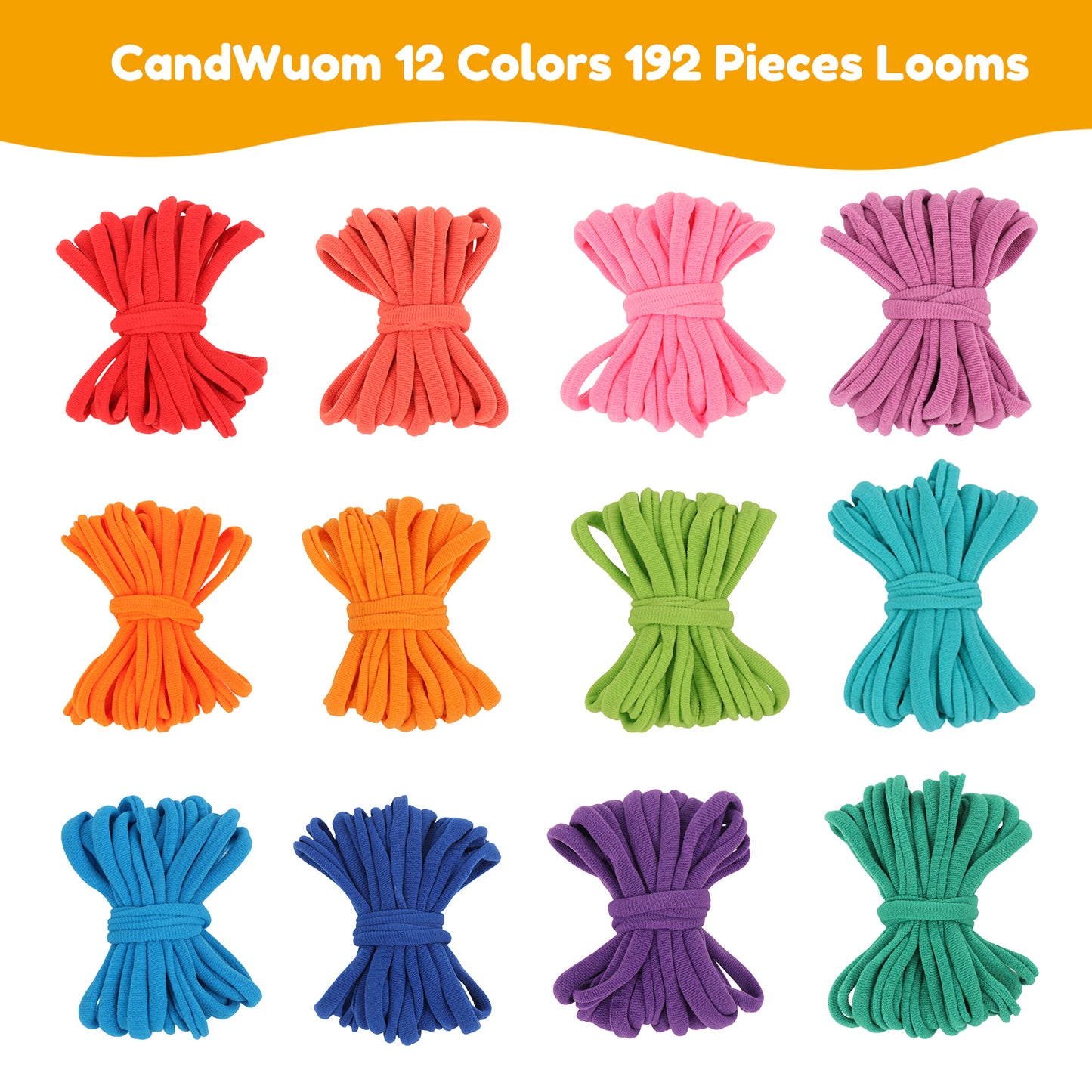 CandWuom Weaving Loom Kit Toys for Kids and Adults, Potholder Loops Crafts for Girls Ages 6 7 8 9 10 11 12, 7" Pot Holder Loom Knitting Kits and Gifts for Kids and Beginners
