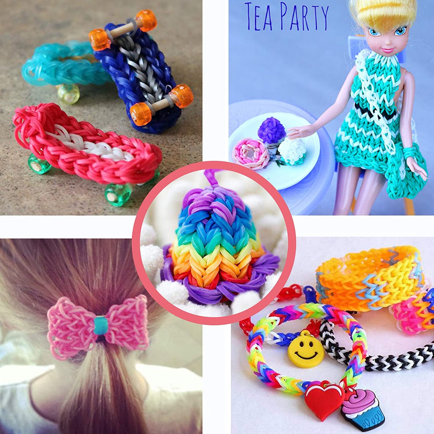 CandWuom 5000+ Rubber Bracelet Making Kit for Kids, Refill Loom Set, Friendship Bracelets Kits, Birthday Gift for Girls Ages 6+